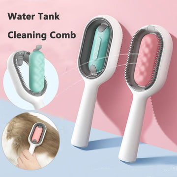 Cat Hair Brush With Water, Sticky Brush For Cats, 4 In-1 Cat Grooming Brush Creative Update Cat Dog Grooming
