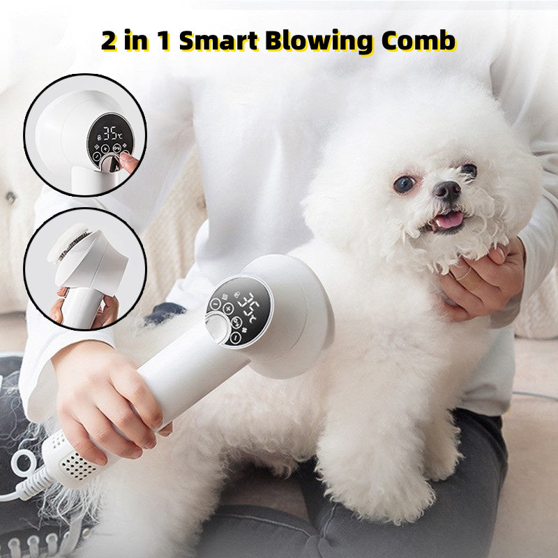 Smart Fetchic Hair Dryer Dog Golden Retriever Cat Grooming Hairdressing Blow & Comb Silent No Harm Fetchic Cleaning Supplies
